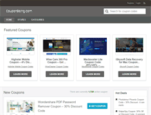 Tablet Screenshot of couponbeing.com